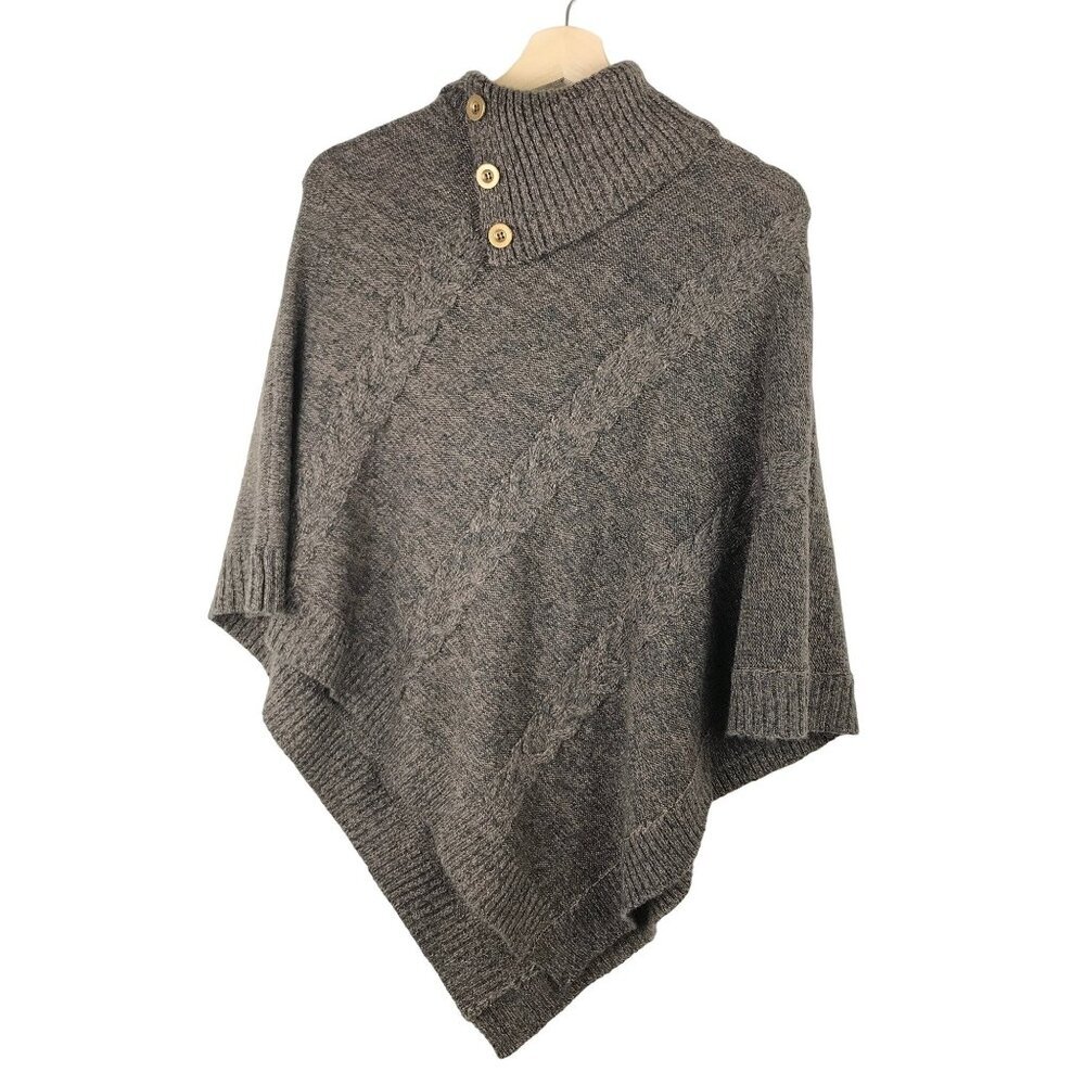 Karen Scott Turtleneck Knit Poncho Size Small/Medium
